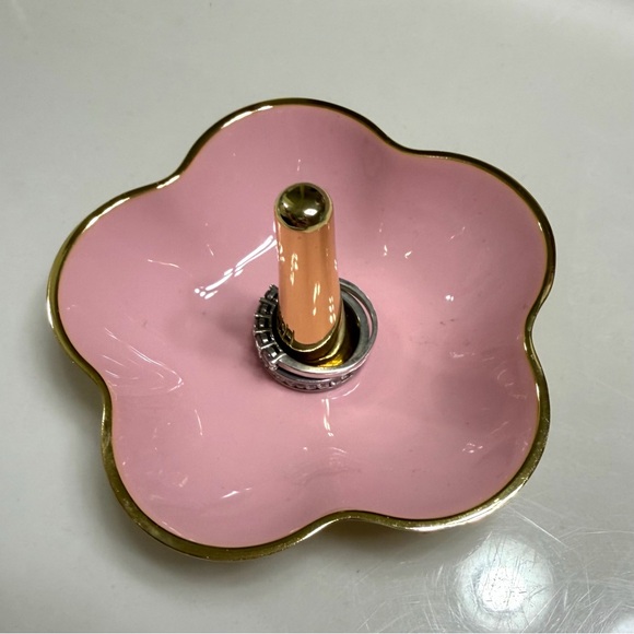 Kate Spade x Lenox Pink and Gold Floral Jewelry Holder like new no box - Picture 4 of 7
